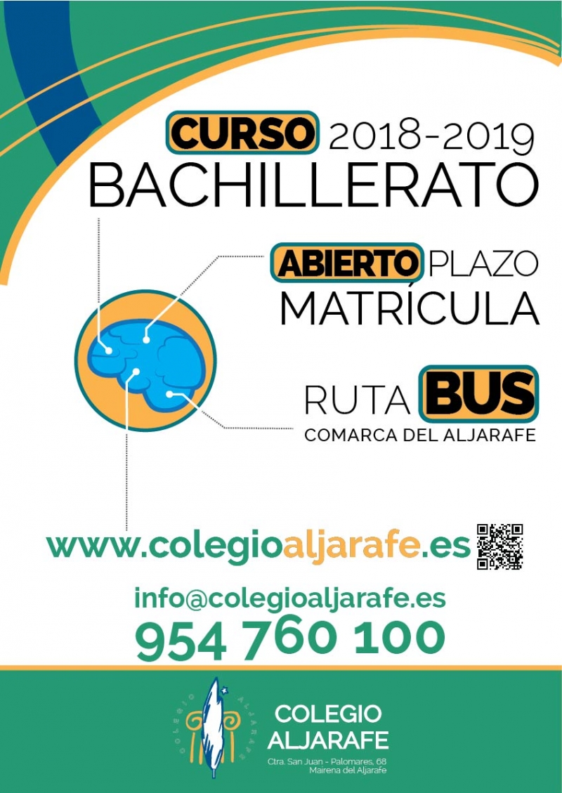 Matricula bachillerato curso 2018-2019